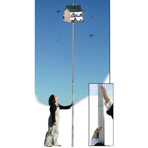 The <b>Houses</b> and Rack systems in this category are made to work with this <b>pole</b>. . Purple martin house pole